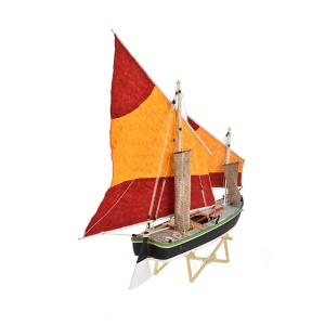 1570 Bragozzo, Vas de pescuit Venetian, Navomodel Amati Lungime 45cm - Img 4