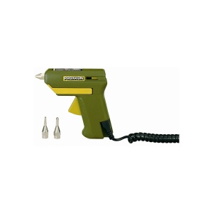 Pistol de lipit GlueGun HKP 220, verde, 40W, 200°C, duze interschimbabile, include 4 batoane si 3 duze, functional cu batoane de 7mm - Img 2