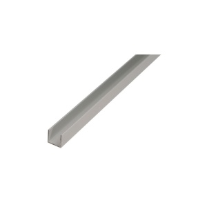 Profil aluminiu forma "U",˜ 10-22 ,1000 mm - Img 1