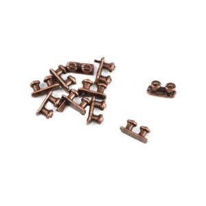 Set 5 babale duble cu baza pt navomodele, 3.5mm, Amati - Img 1