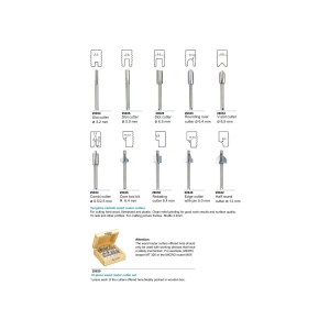 Set de 10 freze pentru profilat, ax 3.2mm, Proxxon 29020 - Img 3