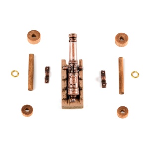 4159/30 Set 10 tunuri cu afet din lemn pentru navomodelism, Amati - Img 2