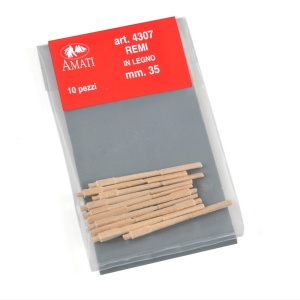 4307/00 Set 2 vasle din lemn pentru navomodele, Amati - Img 3