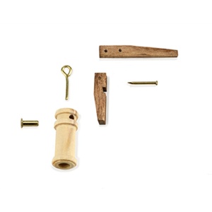 4356 Set 2 pompe simple din lemn pentru navomodele, 15mm, Amati - Img 2