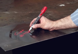 Marker cu vopsea lichidă, suprafețe uleioase HP, negru, Markal - Img 2