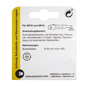 Proxxon 28659, Set 3 discuri diamantate pentru slefuire si lustruire, GR400, diametru 50mm, pentru WP/A si WP/E - Img 4