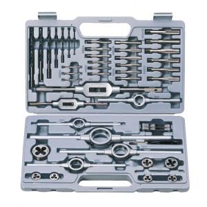 Set de filete și filiere HSS, 44 de piese, WABECO