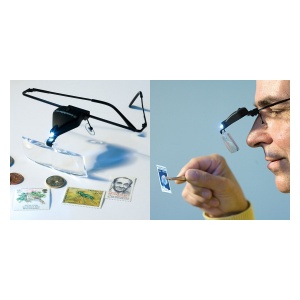 Lupa-ochelari cu LED de iluminare, modelism/hobby - Img 2