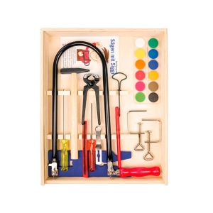Pebaro 429S, Set traforaj, masa de taiat cu locas de fixare, sablon din placaj + alte accesorii - Img 1