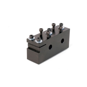 Suport pentru scule multiple cu taiere laterala din spate, 10mm, pentru strung Sherline - Img 1