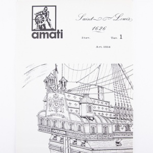 1014 Planuri constructie navomodel Amati Saint Louis - Img 2
