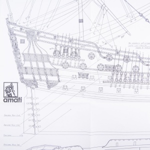 1016 Planuri constructie navomodel Amati HMS Prince - Img 3