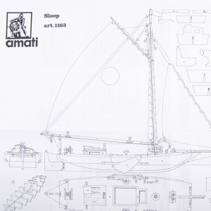 1163 Planuri constructie navomodel Amati, Sloop - Img 2
