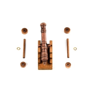 4159/50 Set 10 tunuri cu afet din lemn pentru navomodelism, Amati - Img 1