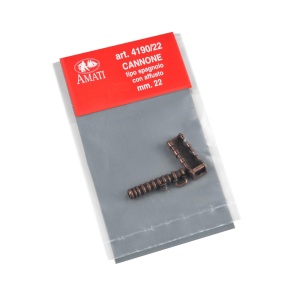 4190/22 Set 10 tunuri cu afet de tip spaniol pentru navomodele, 22mm, Amati - Img 3