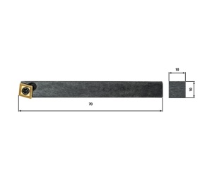 Cutite strung de finisare cu placute indexabile, Wabeco - Img 2