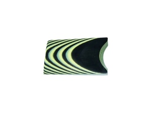 Material compozit pentru maner cutit G10 - 9.5 mm, Black/Yellow 2/2