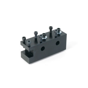 Suport lateral frontal pentru scule multiple, 10mm, pentru strung Sherline - Img 1