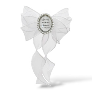 Brosa cu funda Organza cu perle