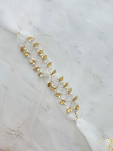 Esarfa Leaf Gold - Img 3