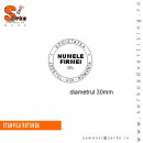 #Stampila rotunda FIRMA / COMPANIE / SOCIETATE / PFA / ONG / SRL / SRL-D / SA / II