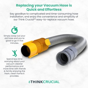 Furtun pentru aspirator Dyson DC07 Silver/Yellow, 7794166, 904125-14