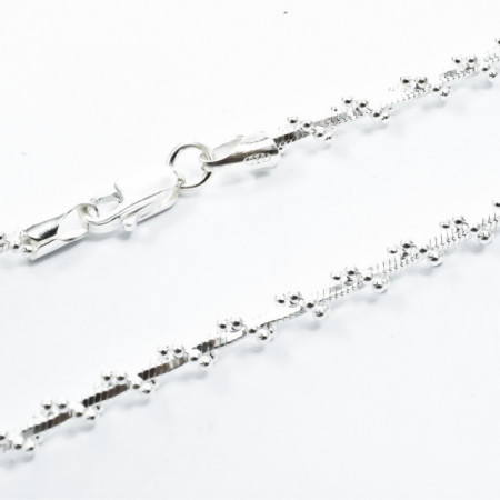 Lant Argint 925 Square/Bead, 45cm lungime