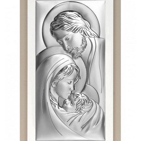 Tablou Sf. Familie din Argint 925 13x22 cm