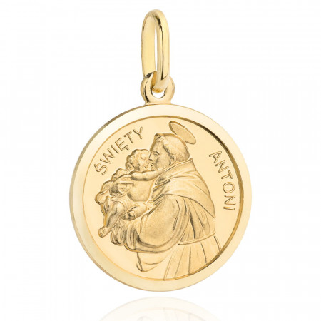 Medalion Aur 14k cu Sfantul Antonie