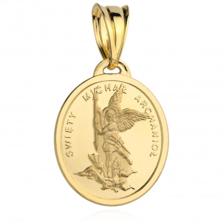 Medalion Aur 14k cu Sfantul Arhanghel Mihail