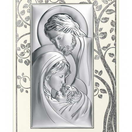 Tablou Sf. Familie din Argint 925 21x31 cm