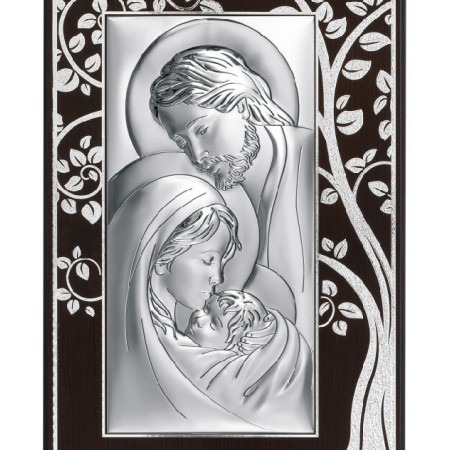 Tablou Sf. Familie din Argint 925 16x24 cm