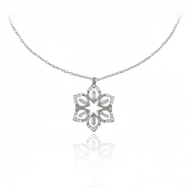 Colier din argint 925 - Snow Flower