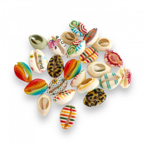 Set 25 scoici colorate MIX, pentru confecționat bijuterii