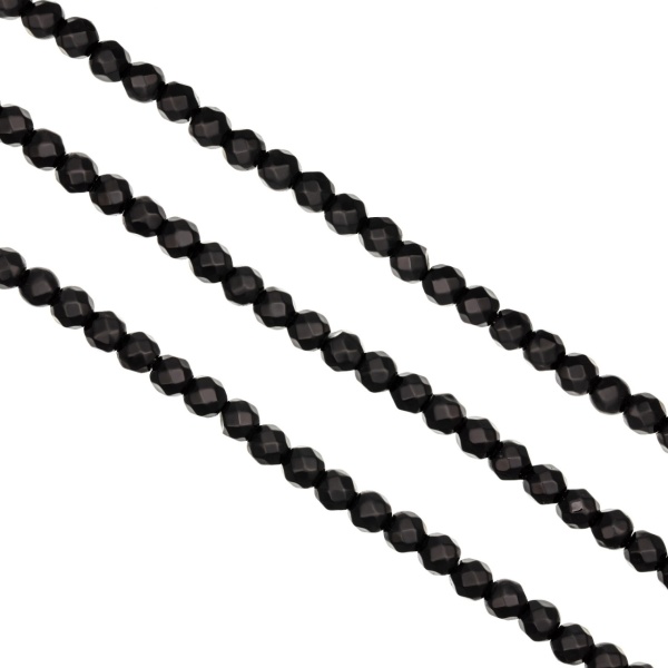 Sirag Onix negru fatetat 4mm