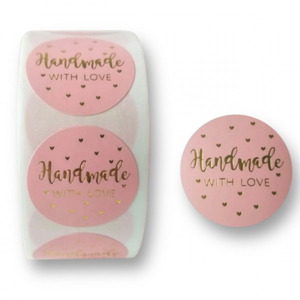Sticker Handmade with Love / bucata