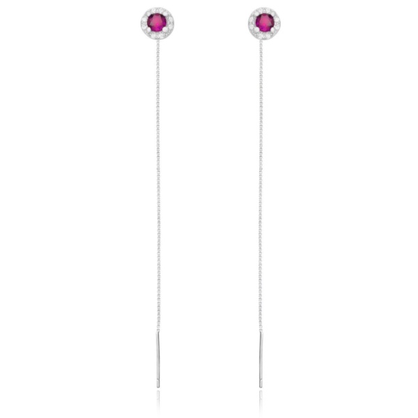 Cercei Pink Shimmer din argint 925