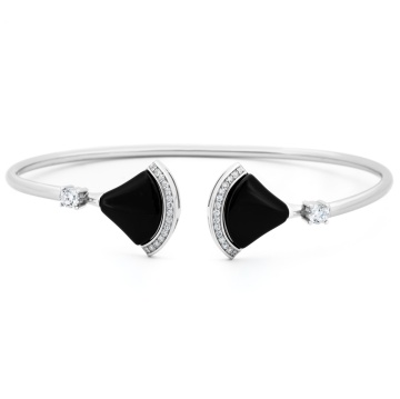 Bratara fixa Noir Elegance din Argint 925 7.6g - Img 2