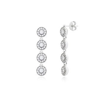 Cercei din argint 925 cu cristale Angel Exclusive Collection - Small - Img 2
