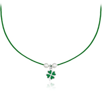 Choker pentru copii - Trifoi din Argint 925