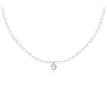 Colier Angel Rice Pearls din Argint 925 cu Perle de Cultura