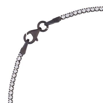 Colier din argint 925 6g - Tennis Black Edition - Img 2