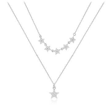 Colier dublu Celeste din argint 925