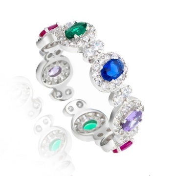 Inel din Argint 925 Multicolor Bright 3.10g