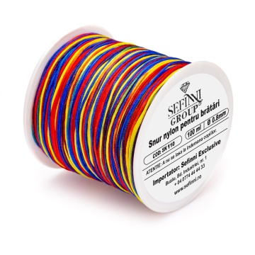 Rola snur 100m x 0.8mm - multicolor RO edition - Img 1