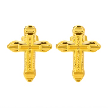 Cercei Crosses din Inox placat cu AUR