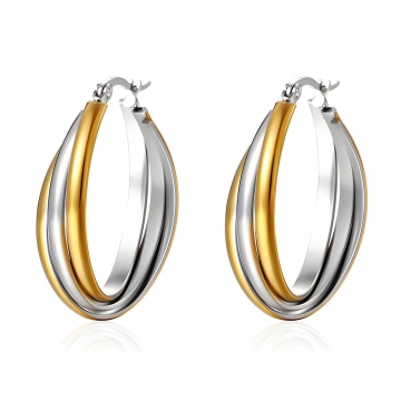 Cercei Miracle din inox placat cu aur 18K