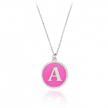 Colier Color Coin din Argint 925 cu bănuț pictat cu email