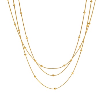 Colier Trinity din Inox placat cu AUR 18K