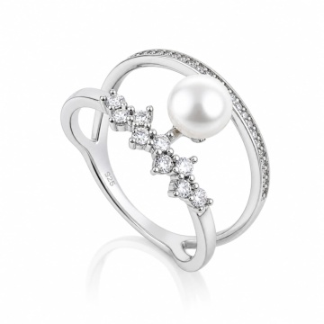 Inel Pearl Crown din Argint 925 3.6g - Img 2